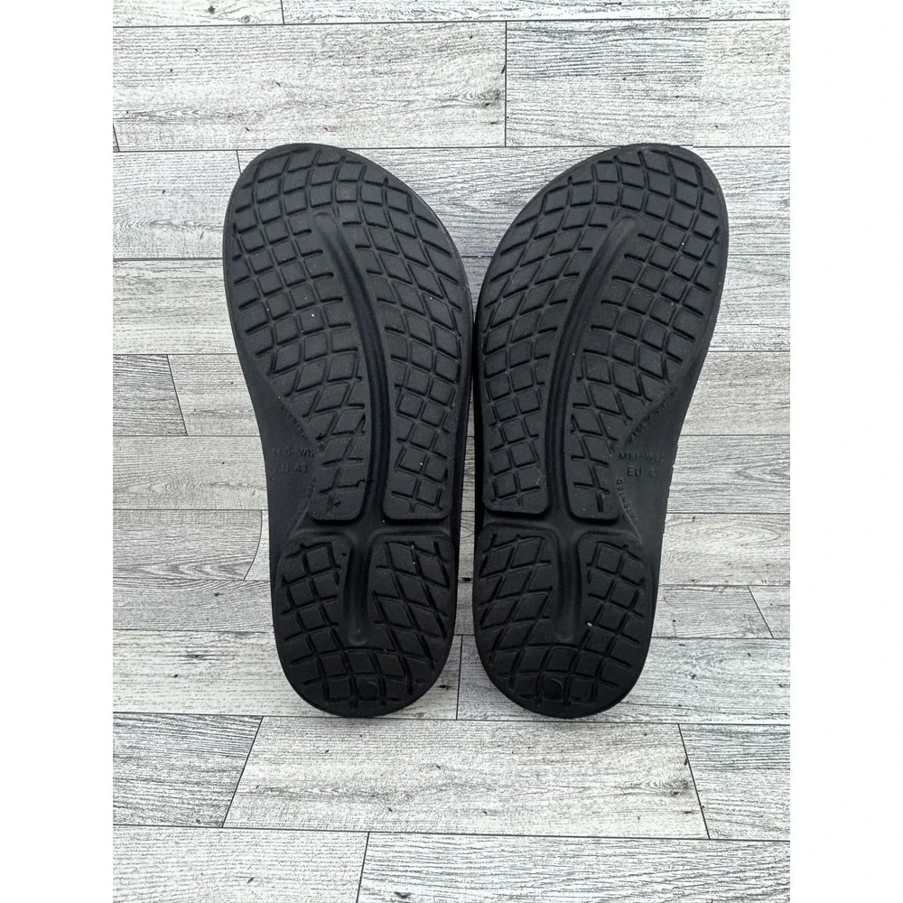 OOFOS OOahh Recovery Slides Black M10 W12 EU 43 Comfort Sandal